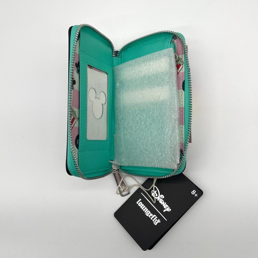LOUNGEFLY Disney NWT Mickey Retro 3D Wallet, Sequin Minnie Ears Included - Picture 8 of 12